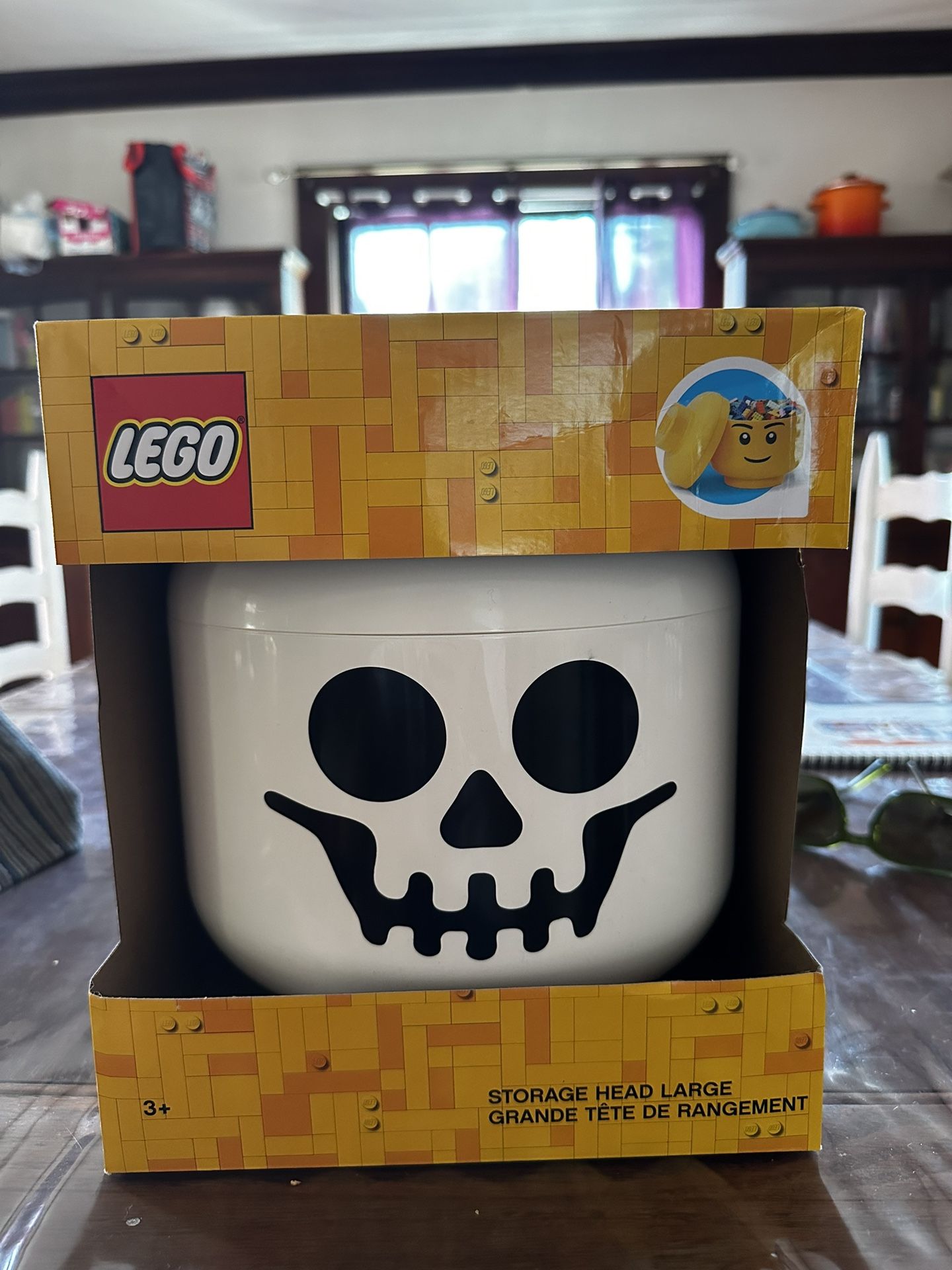 LEGO halloween Skeleton Large Storage Head