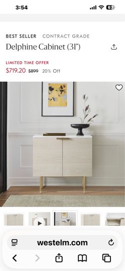 West Elm 31” Delphine cabinet