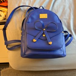 IHAYNER blue backpack with bow