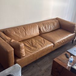 Full Genuine Italian Leather Sofa 