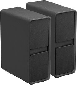 7.8" W Leather Narrow Nightstand Set of 2, Modern Fully-Assembled Bedside Table with 2 Drawers,