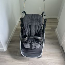 Grace Ready2Grow Double Stroller With Beach Seat Or Standing Platform In Back For Toddler