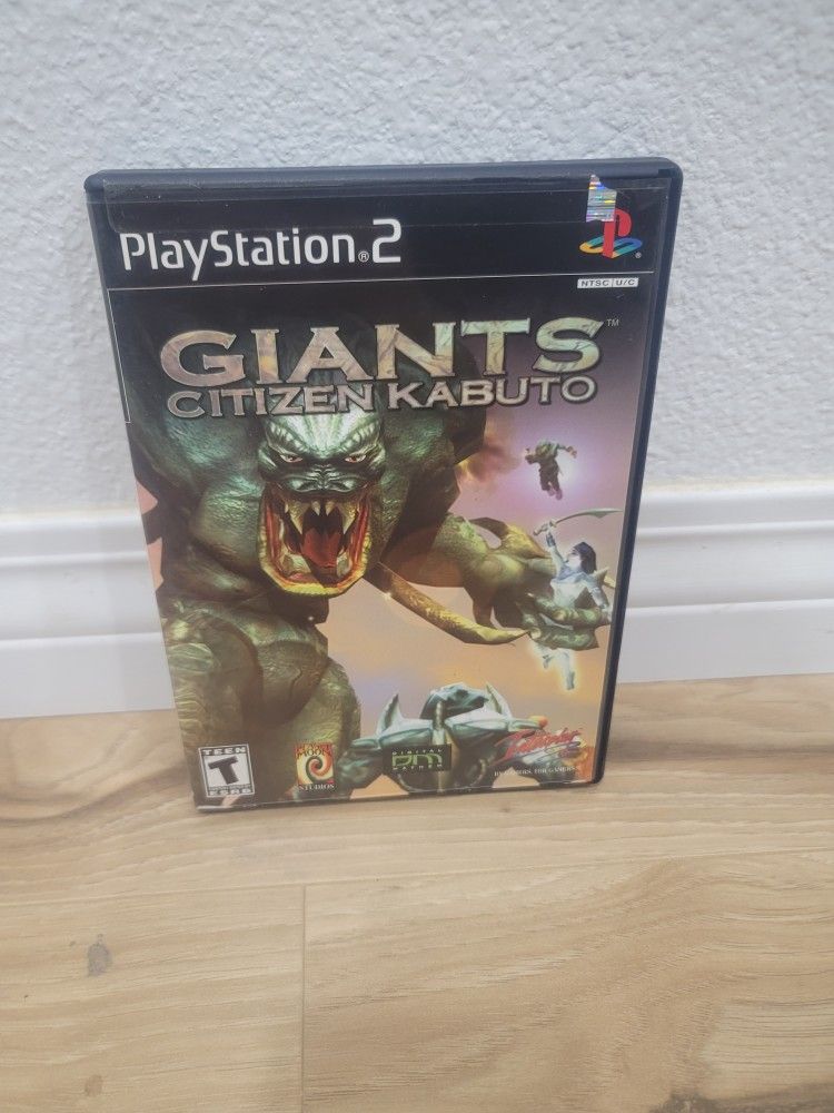 PS2 GIANTS CITIZEN KABUTO CIB WITH CASE AND MANUALS INCLUDED