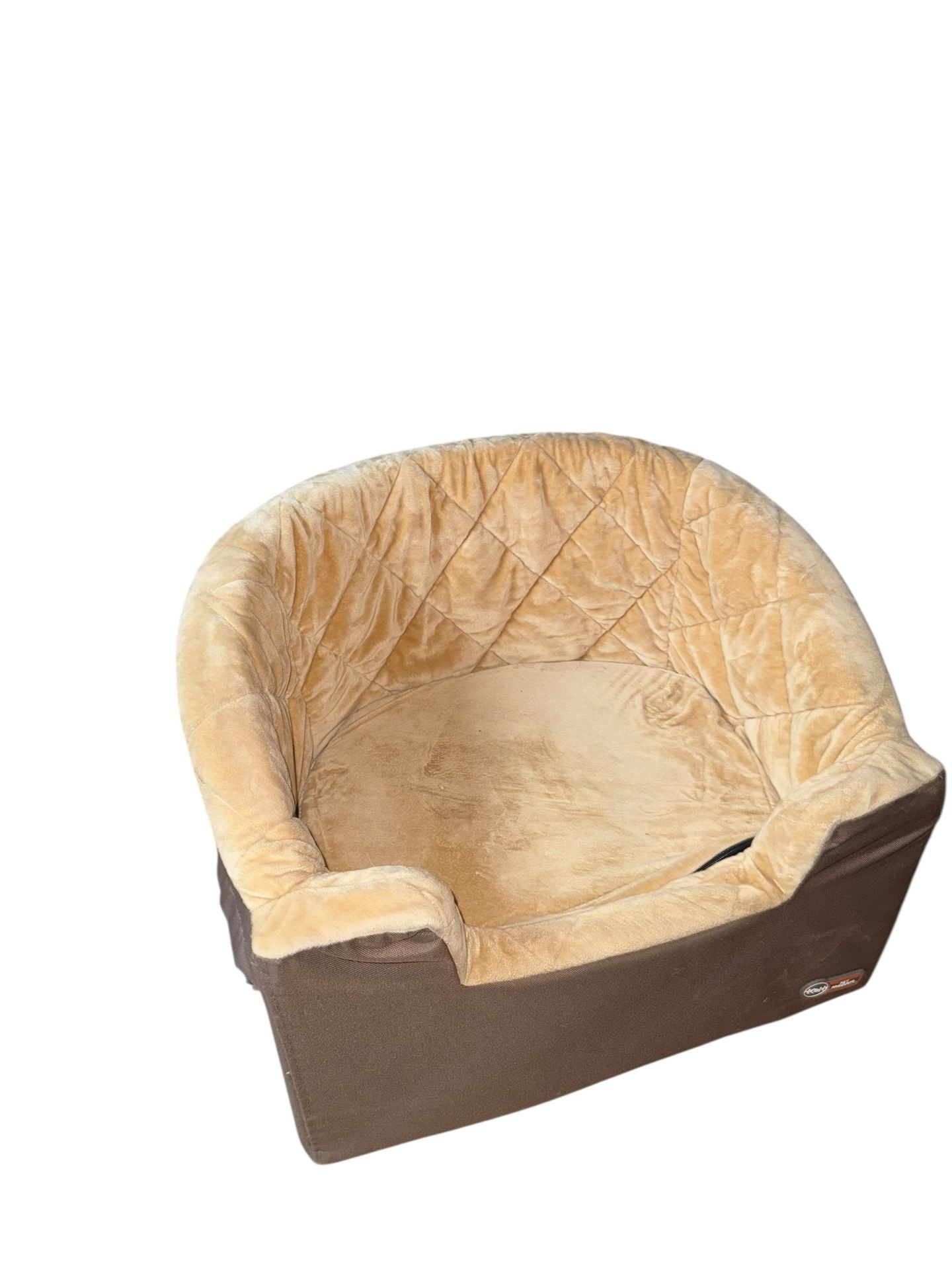 K&H Pet Products Bucket Booster Dog Car Seat – Large Tan/Tan, Brand New Open Box