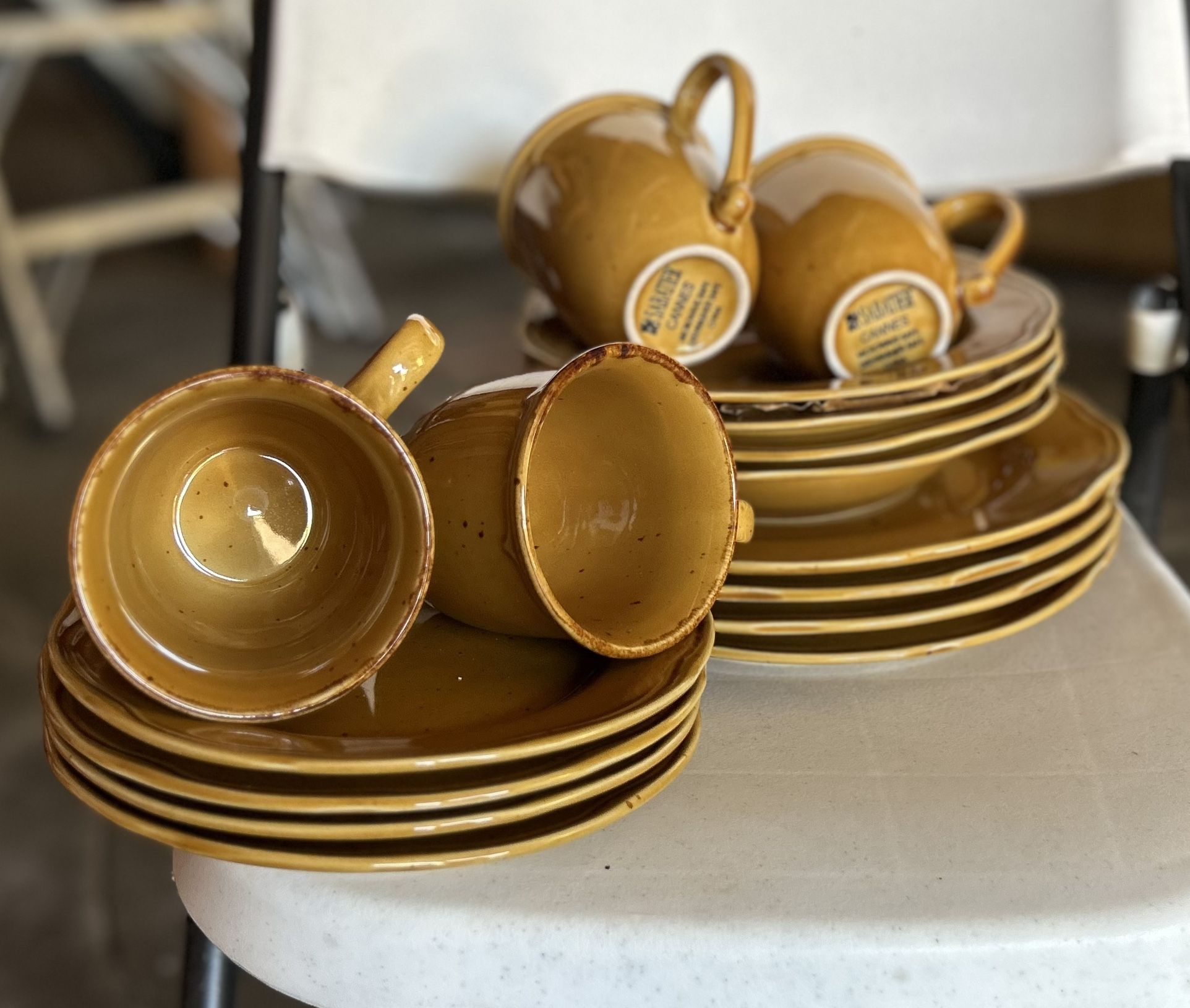 Sabatier Cannes Gold Stoneware