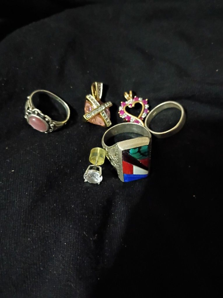 Sterling Silver Lot Of 6
