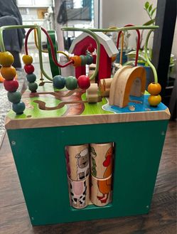 Wooden Activity Cube