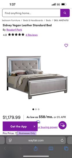 Silver Headboard With Light 