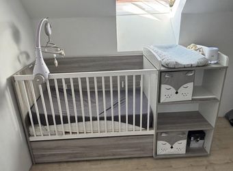 Beautiful Gray Crib🩶🩶🩶✨
