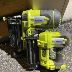 Ryobi Trim Gun And  Brad Nailer Both $250