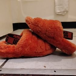 Orange slippers