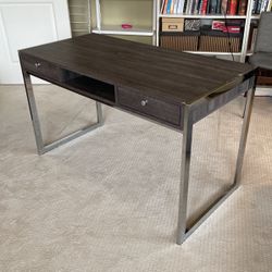 Modern Desk with drawers and shelf