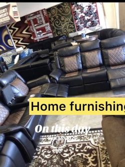 Furniture living room leather