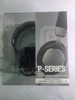 P-Series Stereo Gaming Headset 50mm Mic PS4 Xbox Switch PC
