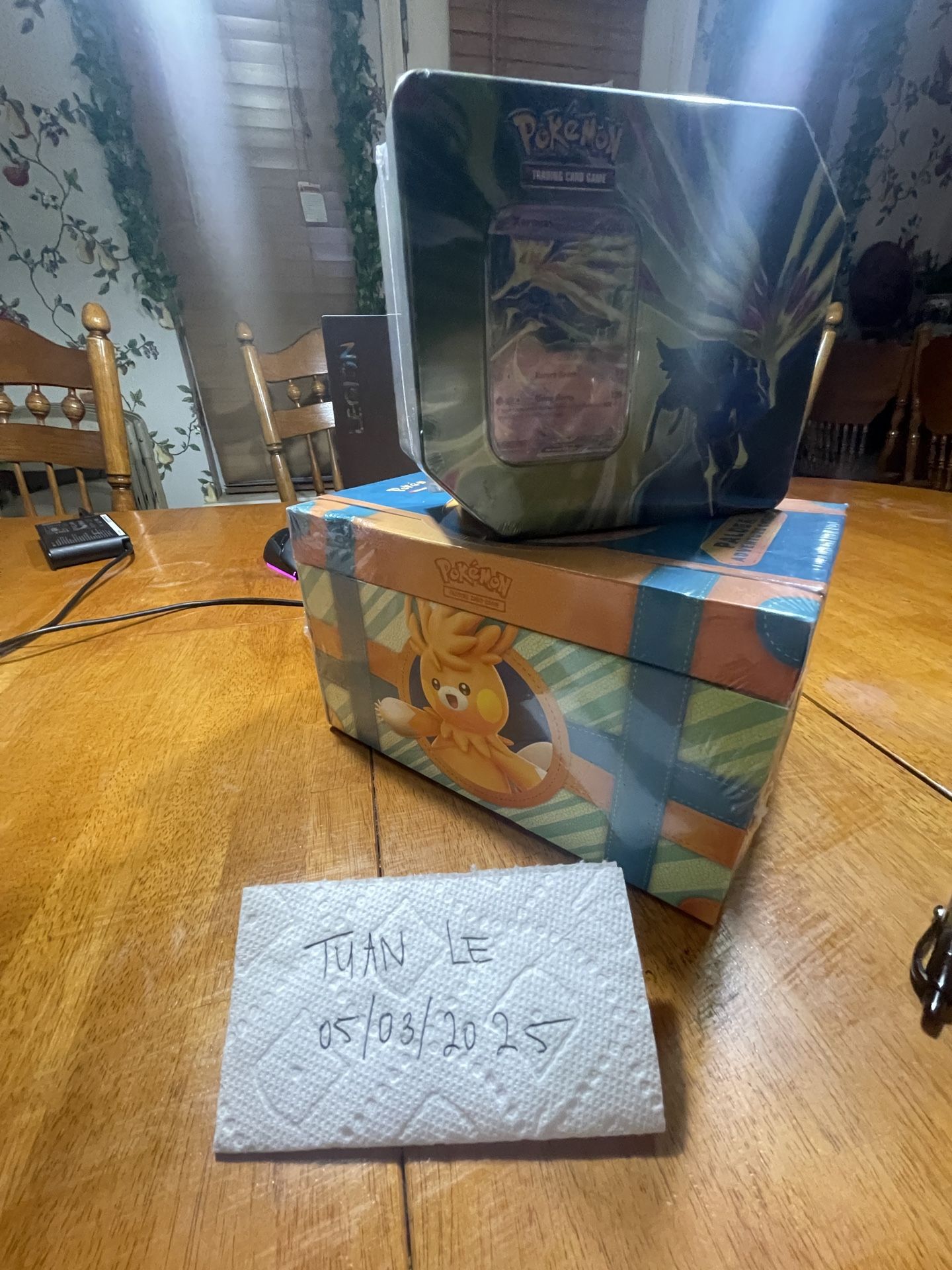 Pokemon Azure Legend Tin & Paldea Adventure Chest