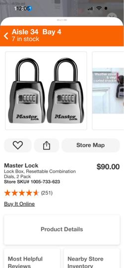 Master Lock Combination Lock Box 2-Pack