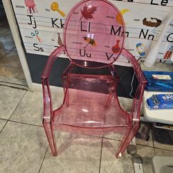 Pink Acrylic Chair