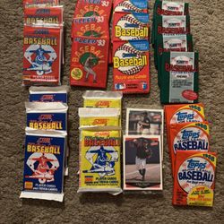 24 Unopened Sealed Packs Of Baseball Cards