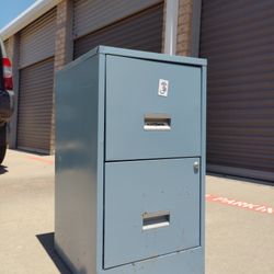 Blue File Cabinet 