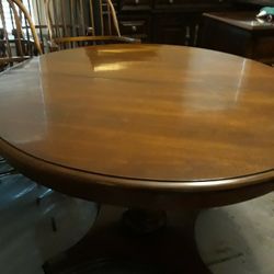 Solid Wood Table And 6 Chairs