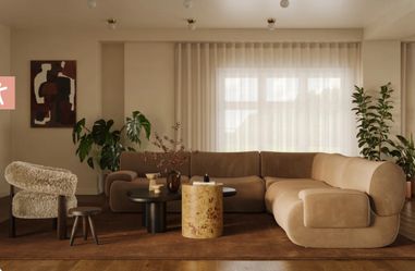 5-Piece Latte Brown Performance Velvet Modular L-Sectional (T) $2699 FREE LOCAL DELIVERY 