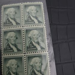 RARE/ Vintage George Washington One 1 Cent Stamp US Postage used