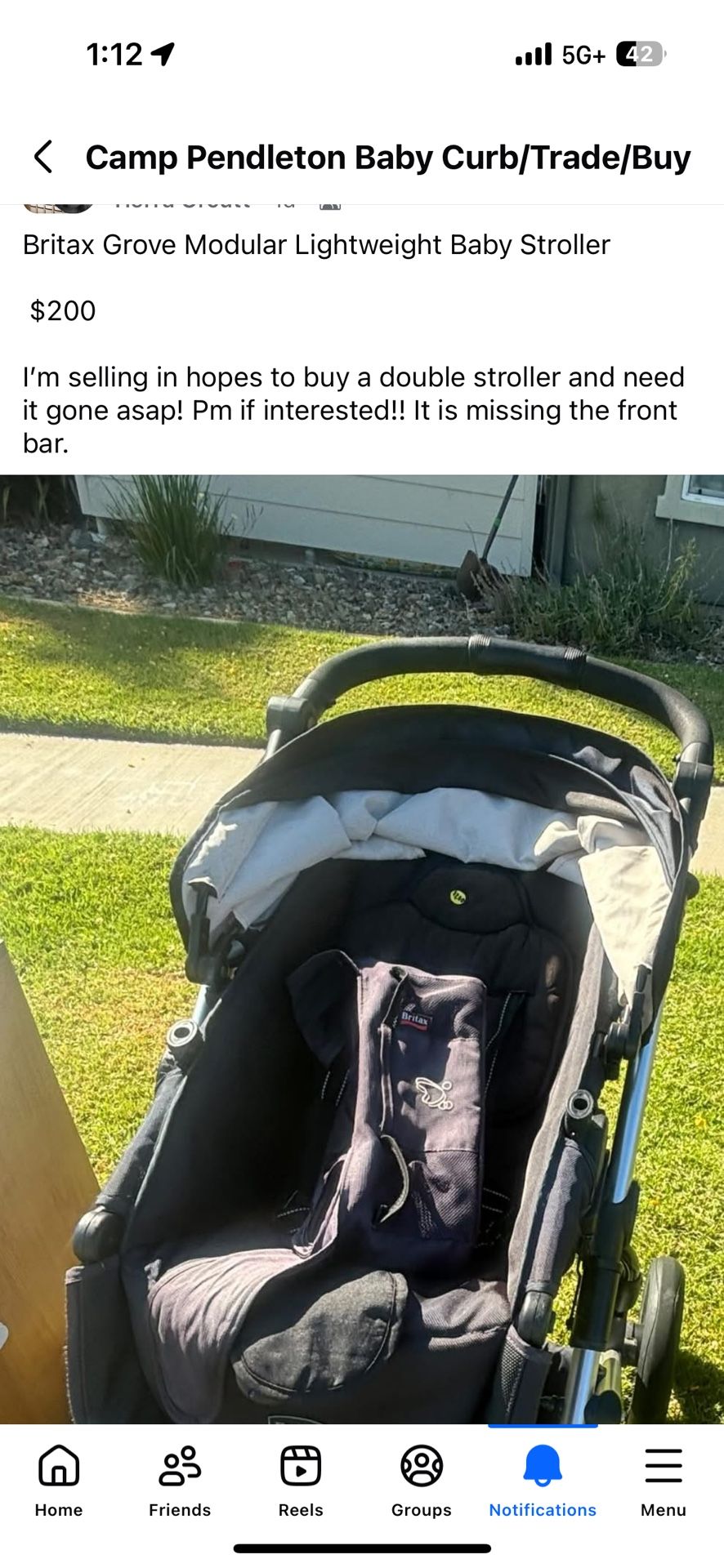 Britax Grove Modular Lightweight Baby Stroller