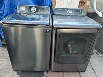 Samsung activewash Superspeed AquaJet top load washer and gas dryer!