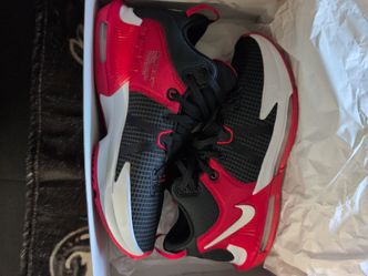 Nike LeBron witness 7's black white University red