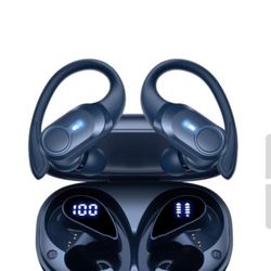 Wireless Earbuds Bluetooth Headphones 70hrs Playback, Waterproof Wireless Charging Case & Dual Power Display 