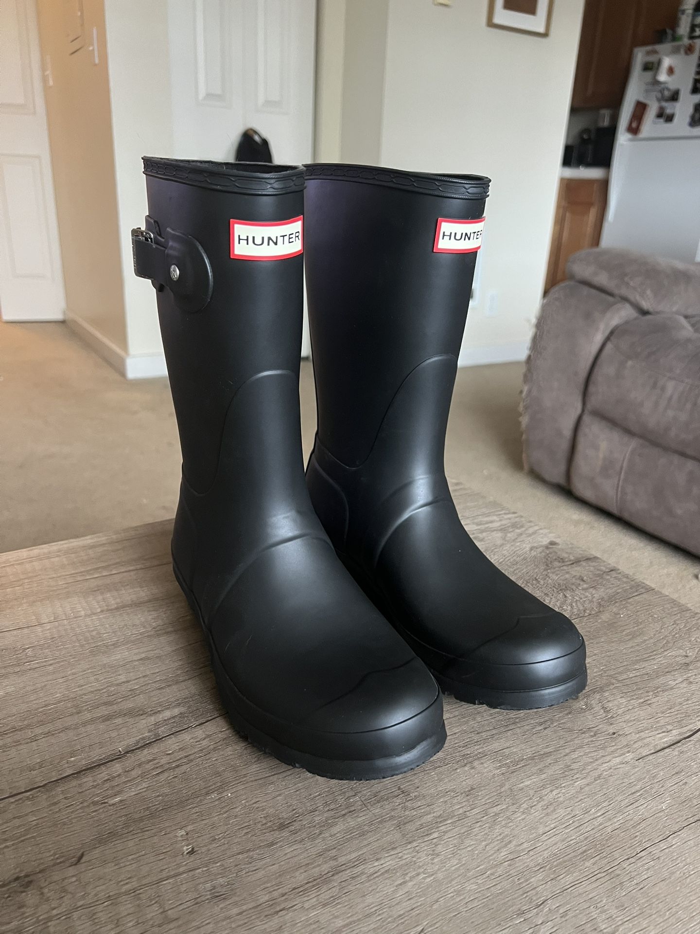 Hunter Short Rain Boots, US 8