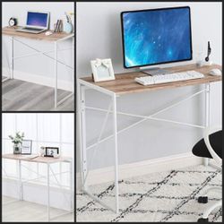 New Small Computer Desk with Side Storage Home Office Writing Table Study Laptop Desk with Storage