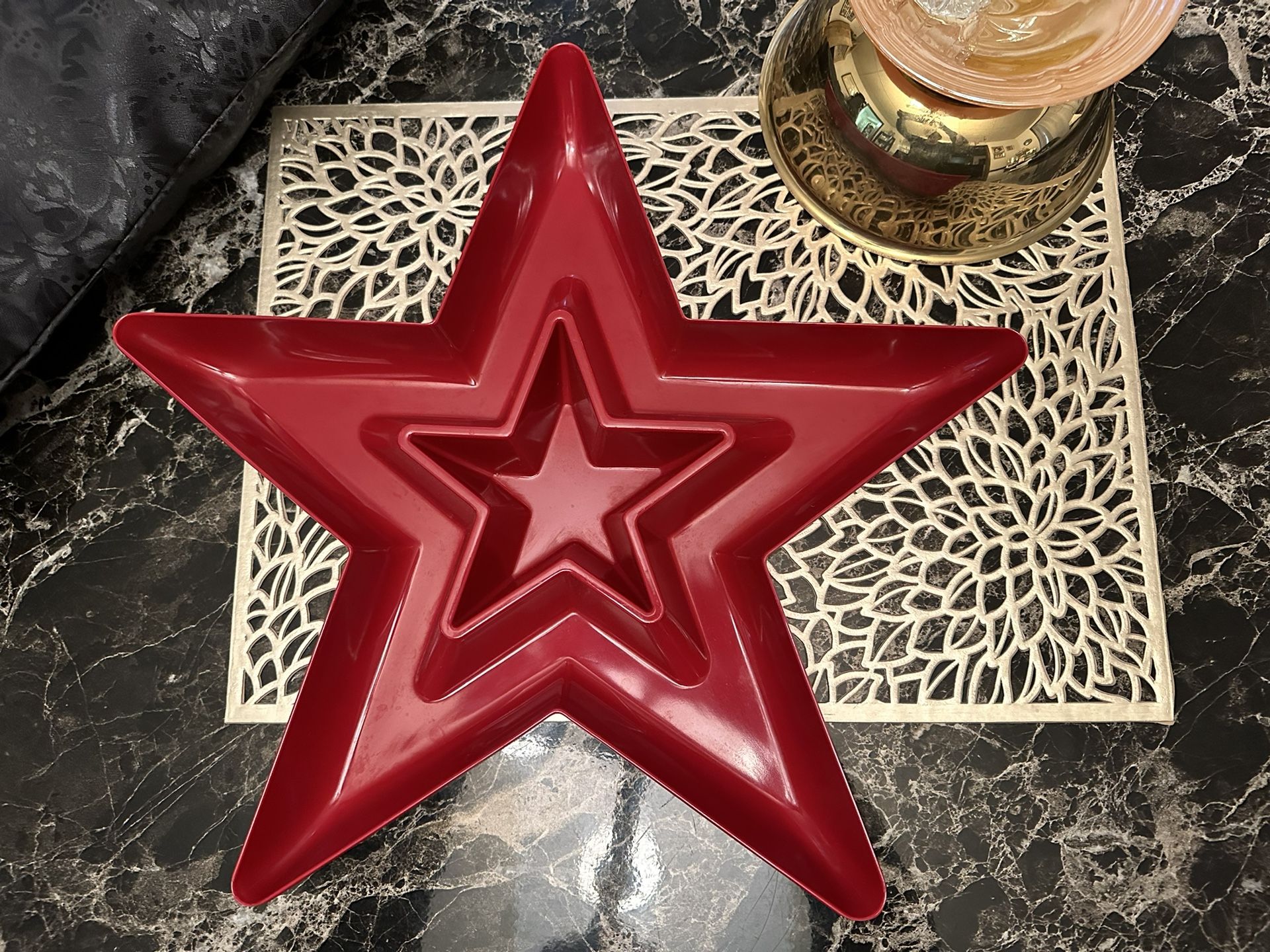 Red Hard Plastic Star