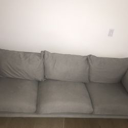 Grey 3 Cushion Couch