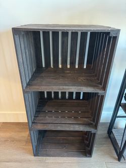 Rustic Wood Crate Shelf / Storage Organizer - $40 OBO
