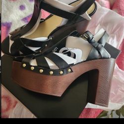 GBG Faux Leather Platform Sandals 