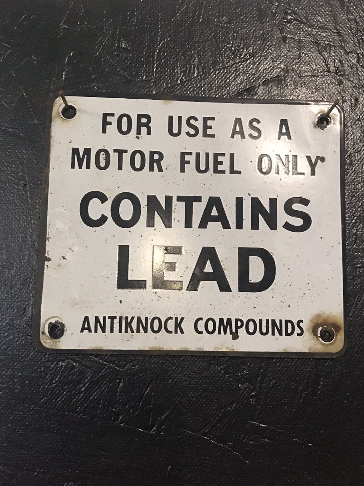 Vintage Porcelain Gas Pump Sign