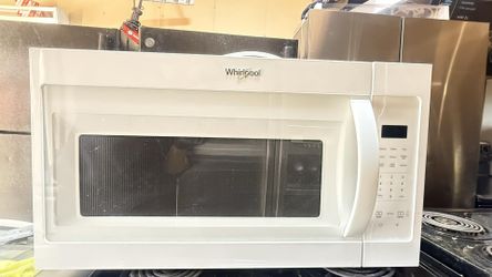Over the range white microwave