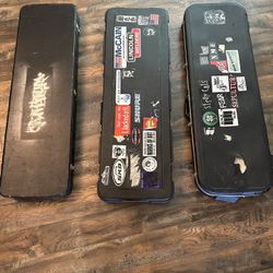 3 Electric Bass Guitar Hard Cases