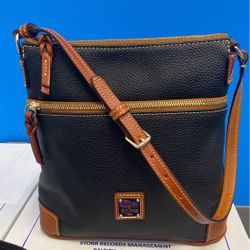 Dooney And Bourke Pebble Leather Crossbody-NEW