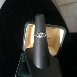 Sterling Silver Abalone Ring 6mm Sz 5 To 7 Available