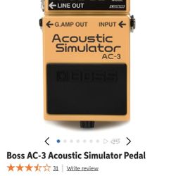 Boss AC-3 Acoustic Simulator Pedal