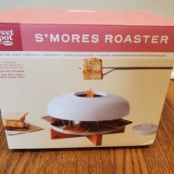NEW Sweet Spot by Chef N S'Mores Roaster Indoor Outdoor White Smores Gift Kitchen Cooking Roasting