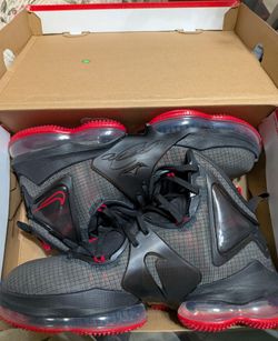 Nike LeBron 19 Black Red Basketball Shoes