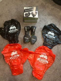 Youth Boxing Set & Giant Inflatable Gloves Bundle - $10