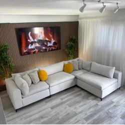 Sectional Modular Couch Gray