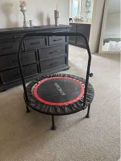 Workout Rebounder Trampoline with Handle