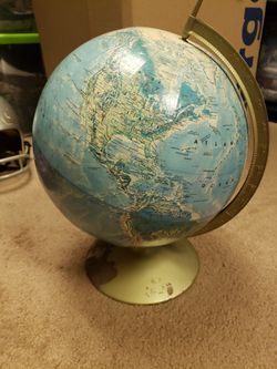 Vintage Antique Rand McNally Globe 