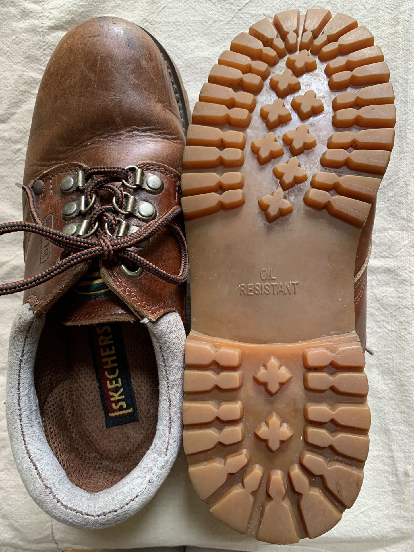 Skechers Mens 8 Steel Toe Oil Resist Work Shoes