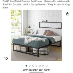 Zinus King Size Bed Frame 